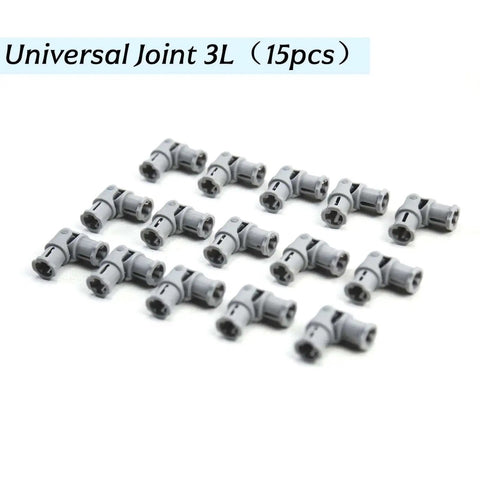 Universal U Joint 3L Set For Robotics Projects 15 Piece Light Gray U Joints Compatible With Mindstorms EV3 NXT display