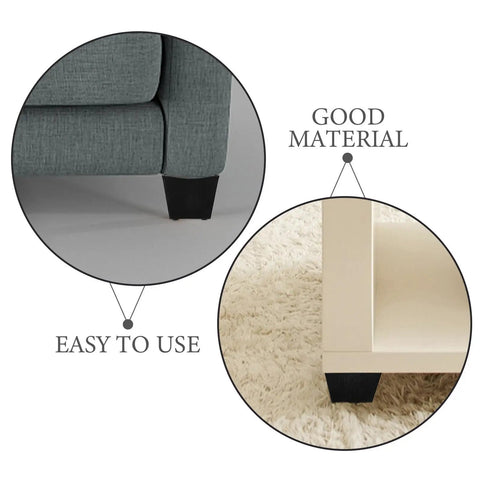 Adjustable Furniture Legs 8-Piece Set with Threaded Studs for Uneven Surfaces on sofa and cabinet