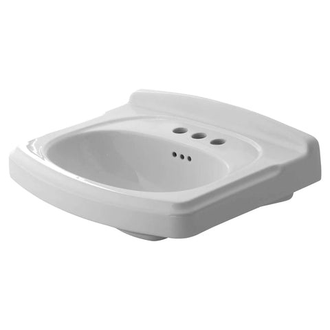 Townsend Pedestal Sink Top With 4 Inch Centers And Turn Of Century Detailing White For Bathroom Vanity Deck With Large Faucet Ledge