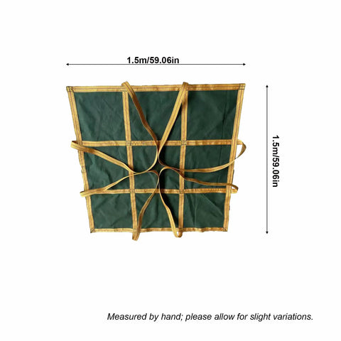 Heavy Duty Canvas Hoist Sling Net, 1.5 x 1.5m durable pad with reinforced mesh and multi-point suspension for cargo lifting
