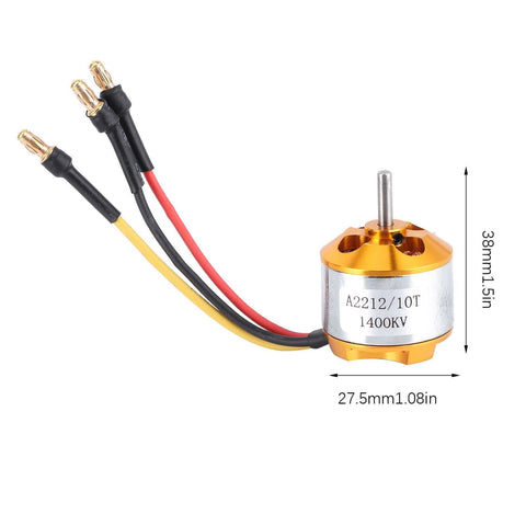 Beefy 2212 KV1400 Brushless Motors With 40A ESC For RC Aircraft And Drones XT60 Compatible Speed Controller Set Safe Startup
