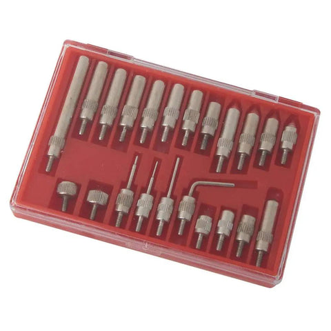 Pro Grade Dial Indicator Extension Set With Steel Probes 22 Tips M2.5 Thread 0.01mm Resolution Stainless Steel Test Indicator Points Kit