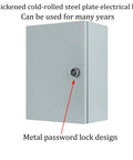 Heavy duty waterproof electrical enclosure with password lock