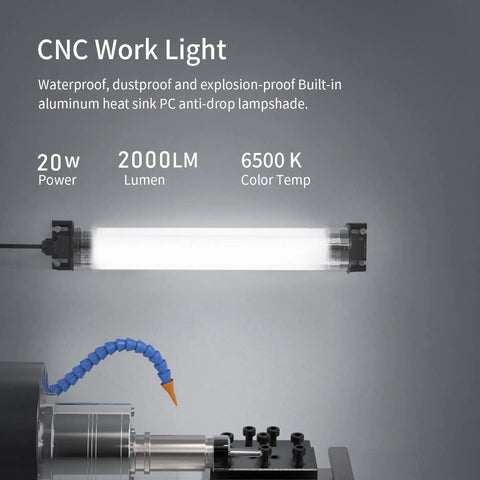 Beast Mode 2000 Lumen LED Work Light With IP66 Waterproof Build 6000K Cool White Color Temperature on CNC machine
