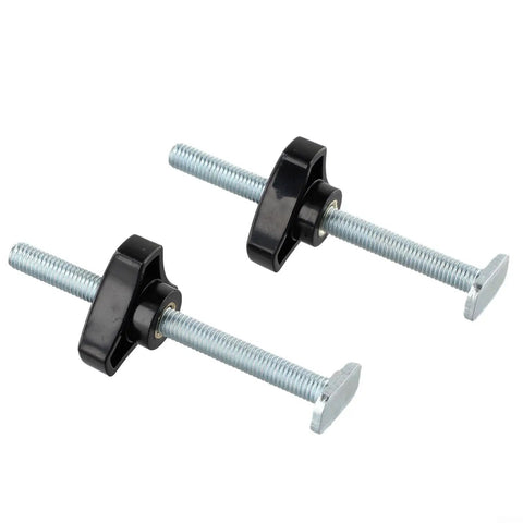 Diy Woodworking M8 T Track Knob Kit With Black Star Handles And Steel Bolts For Secure Clamps Fixtures Jigs And Custom Shop Projects That Are Easy To Handle And Super Reliable., black star knobs with M8 steel bolts for T-track clamps