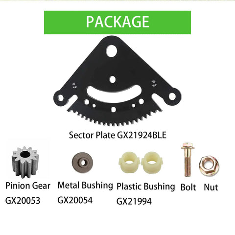 19 Teeth Steering Sector Pinion Gear Rebuild Kit Replacement For John Deere D100 D105 Lawnmowers