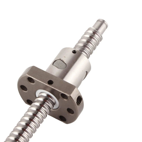 300mm Rolled Ballscrew Ballnut Kit With No Backlash Or Side End Supports For Smooth High Efficiency And Precise Positioning In CNC Machines Home Shop Tools close-up of steel ballnut with smooth threads