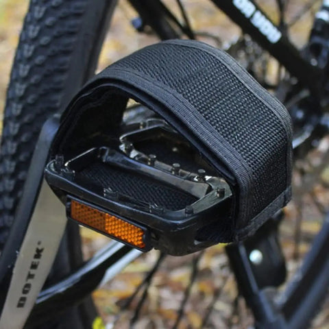 2 Pack Black Pedal Straps For Fixed Gear And Kids Bikes With Toe Clips Tape Durable Nylon And Easy Install Secure Foot Grip