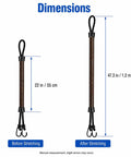 Two Pack Bungee Dock Lines For NauticStar 214 XTS Boat Mooring Snubbers Elastic Shock Absorbing Docking Rope 22in Length