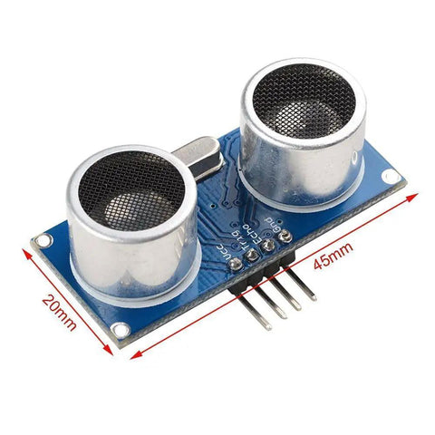 Dope HC SR04 Ultrasonic Sensor Module Kit With Three Pieces Plus Mounting Brackets And Cable Bundle For Precise Distance Sensing