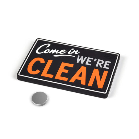 Flipside Dishwasher Sign Double Sided Magnetic Plaque With Self Adhesive Magnet Included Works On All Dishwashers Durable