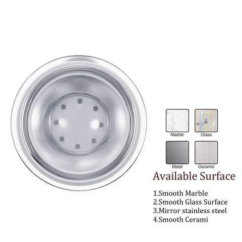 Adjustable Shower Head Holder With Removable Suction Cup No Drill Wall Mount Chrome Polished Finish for smooth surfaces