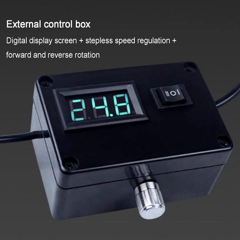 External control box for Heavy Duty 350W Wet Bench Sander With Digital Speed Control and Electric Knife Sharpener, features digital display.