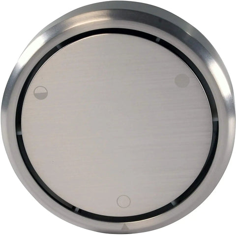 Rock Solid Bathtub Overflow Drain Cover With Deep Soak Round Profile Two Hole Universal Fit Satin Nickel No Sweat Swap Bathroom Glow Up Smooth Soak Routine Daily 50 Pack, 2.70 inch round satin nickel cover.