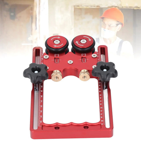Badass One Way Bearing Stock Roller For Table Saw And Router Woodshop Kickback Blocker mounted with metal wheels for glide.
