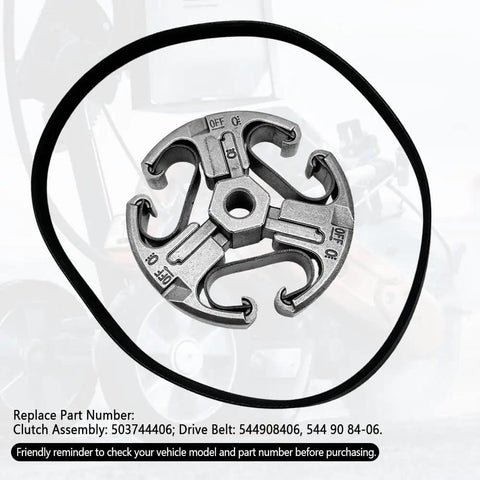Drive Belt And Clutch Assembly Kit 544908406 503744406 For K770 Cut Off Saw 2011 2017 Replacement Part