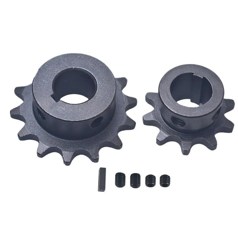 Sprockets from Go Kart Minibike Jackshaft Kit Three Quarter Inch By Ten Inch For 40 41 420 Chain With UCFL204 Pillow Block Bearings