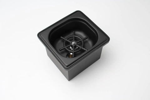 Pitcher Rinser With Base for Countertop, Matte Black Stainless Steel Glass Rinser Cup Washer, durable kitchen sink accessory
