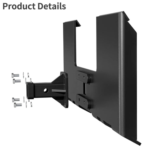Image of Beefed Up Heavy Duty Skid Steer Attachment Plate With Two Inch Receiver 3000 Lbs Capacity Three Eighths Inch Steel Anti Rust