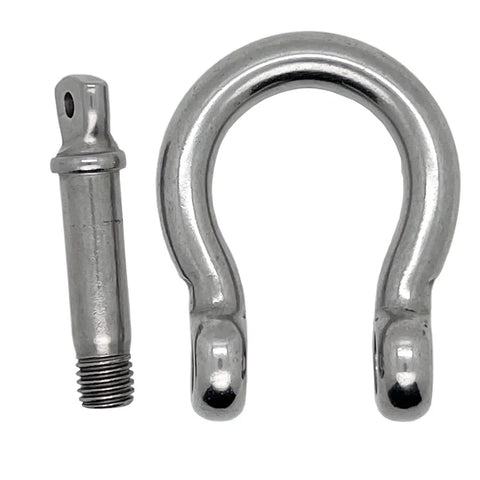 Beefy Heavy Duty Half Inch Screw Pin Anchor Shackle Set 304 Stainless Steel 12mm Bolt Pin Shackles For Chains And Wire Rope Rugged