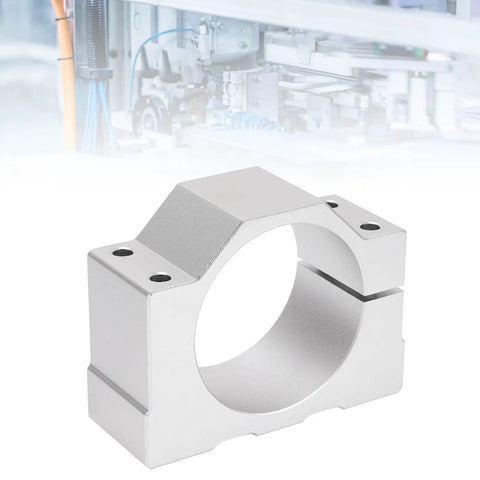 65mm Aluminum Spindle Clamp Motor Mount For CNC Router Durable Aluminum Alloy Motor Holder With Easy Install Includes 4 Screws Stable Vibration-Resistant Mount For Precise Machining