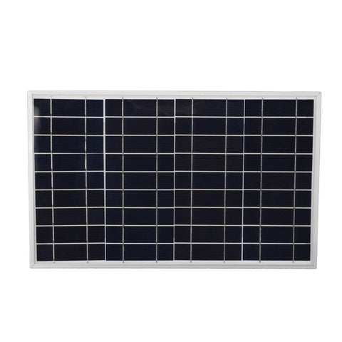 Front view of 30W Solar Panel Kit With 220W MPPT Inverter For Outdoor Camping, RV And Off Grid Power Supply, Reliable Solar Charging On The Go