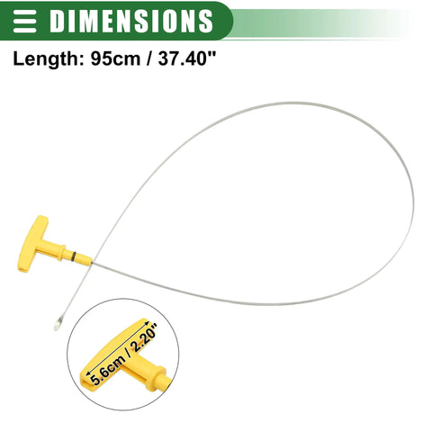 Engine Oil Dipstick Indicator Replacement For Dodge Ram 1500 1997 To 2002 5.9L V8, Yellow Gauge, Length 95cm
