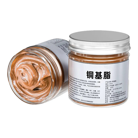 Copper Thread Anti Seize Lubricant For Cars And Trucks, High Temp Automotive Grease For Brake Bolts, 100g jar with cream
