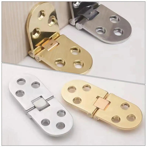 Self Locking Folding Table Hinges 180 Degree Flipping Tops Zinc Alloy 4 Pack Flush Closing for sewing machine tables