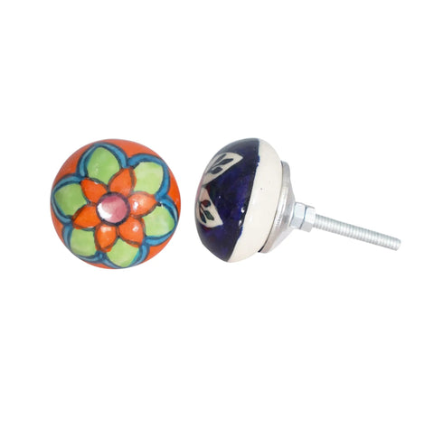 Snag These Dope Colorful Ceramic Drawer Knobs And Boho Cupboard Pulls To Quick Flip Your Kitchen Cabinets Or Dressers A Total Vibe Upgrade For Any Room Comes In A Twenty Piece Set, featuring vibrant floral designs.