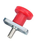 Premium Stainless Steel Indexing Plunger With Self Locking Spring Mechanism And Flanged Body For 6Mm Or 8Mm Pin Locators, red knob