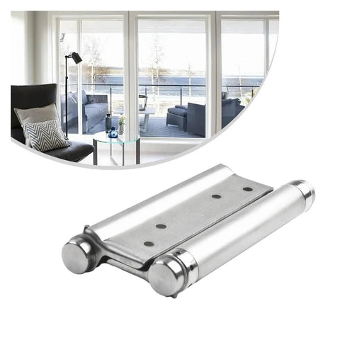Rotating Concealed Cabinet Hinges 10 Piece Set With Screws Solid Drawer Butt Hinge on table with room view.