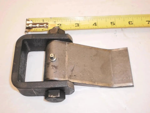 Heavy Duty Trailer Door Hinges 2 Pack For Truck Doors And Dump Trailers Strap Style Greaseable Weld On Hinges detail with ruler