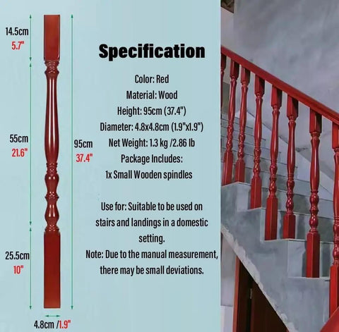 Built Tough As Nails Hardwood Stair Spindles And Deck Railing Posts For Porches Patios And Balconies Ridiculously Sturdy Square Balusters Easy Assembly with red wood stair spindle