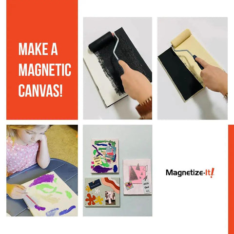 Magnetic Paint and Primer for Any Surface Water Based 16oz Turn Walls Into A Magnet Friendly Space for Photos and Artwork