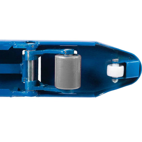 Built Tough Low Profile Pallet Jack Truck Killer Workhorse hydraulic pump and rollers for smooth load movement.