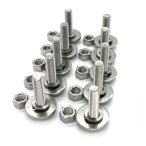 stainless steel hex bolt kit with nuts and washers, heavy-duty 304 hardware sets