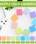 Bright Color 3x3 Sticky Notes Pack With 18 Pads And 50 Sheets Each Super Sticky Recyclable Note Set arranged in color grid