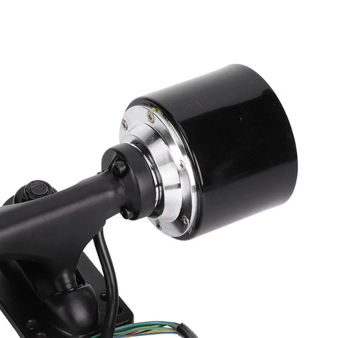 Side view of High Efficiency Dope 74mm Single Drive Scooter Hub Motor Kit For Electric Skateboards With Remote External Rotor