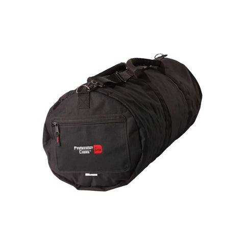 Built Tough Drum Hardware Carry Bag With Adjustable Shoulder Strap And Dual Grips, Heavy Duty 600 Denier Nylon with plush padding.