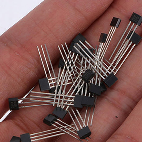 40 Pack Hall Effect Sensor Magnetic Detector Kit for Industrial Lab Research and Home Use Accurate Magnetic Object Detection for DIY Projects and Pro Grade Testing, 3144 alloy, 0.63in