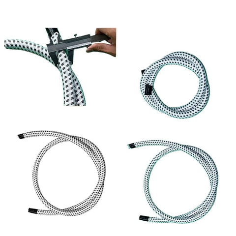Thickened High Temperature Steam Iron Hose Replacement For Steamer Machines With Heat Resistant PVC Nylon Air Duct Tube 140 X 2.5 X 0.2 Cm Tight Seal Lightweight Easy Install Wide Compatibility Durable And Flexible, coiled and in use