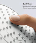 Close-up of Rain Showerhead With Air Infusion Three Spray Modes BalanceAir Whirl RainAir With AirPower and QuickClean feature