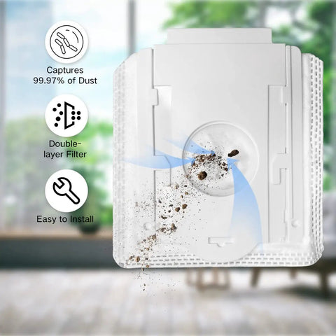 Replacement Dust Bags For Samsung VCA-ADB90 70 Plus 75 Plus 90 Series Cordless Stick Vacuum 10 Pack Easy Empty Design