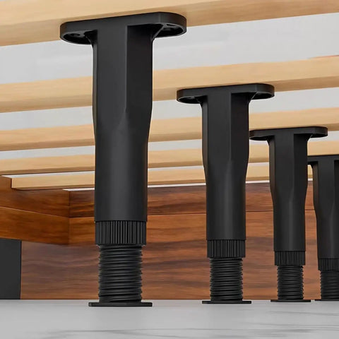 Six Piece Adjustable T Shaped Plastic Furniture Support Legs for beds sofas tables and chairs easy install replacement feet