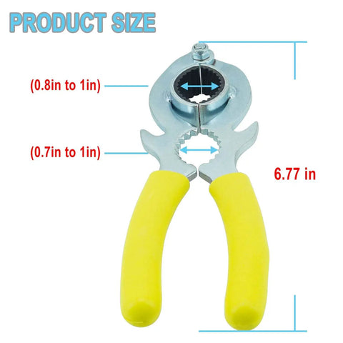 Heavy Duty Faucet Aerator Wrench Tool For Kitchen Sink Repair featuring non slip rubber grip, measuring 6.77 inches.