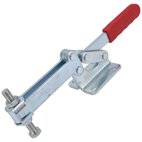 Heavy Duty Toggle Clamp 630kg Holding Force With 90 Degree Handle, Horizontal Quick Release Iron Fixture For Woodworking