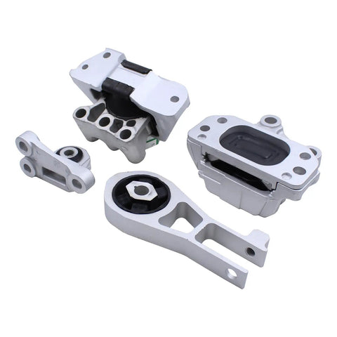 Heavy Duty Right Lower Engine Motor Mount Transmission Mount With Torque Strut Bracket, assembled silver components for Jeep Fiat.