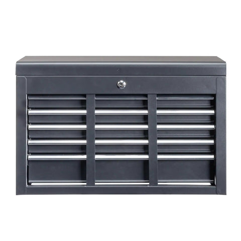 Beefy Heavy Duty Steel Tool Box With Five Drawers For Your Legit Garage Setup Portable Storage Chest Featuring Deep Easy Access Compartments For All Your Sweet Shop Gear Black front view
