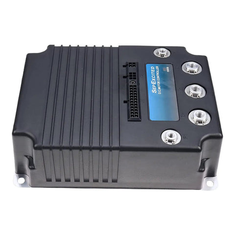 Heavy Duty 36-48V 500A DC Motor Controller Compatible With Genie Boom Lift Z-34/22 Bi Energy Z-34/22 DC Z-34/22N Part Numbers 128335 128335GT 94474-03, black metal casing.
